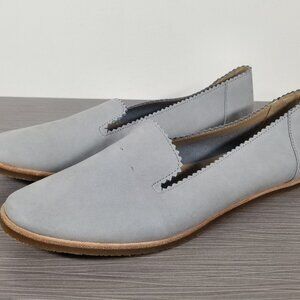 UGG Vista Slip-On Flat, Gray Leather, Womens Size 9.5 M / 40.5